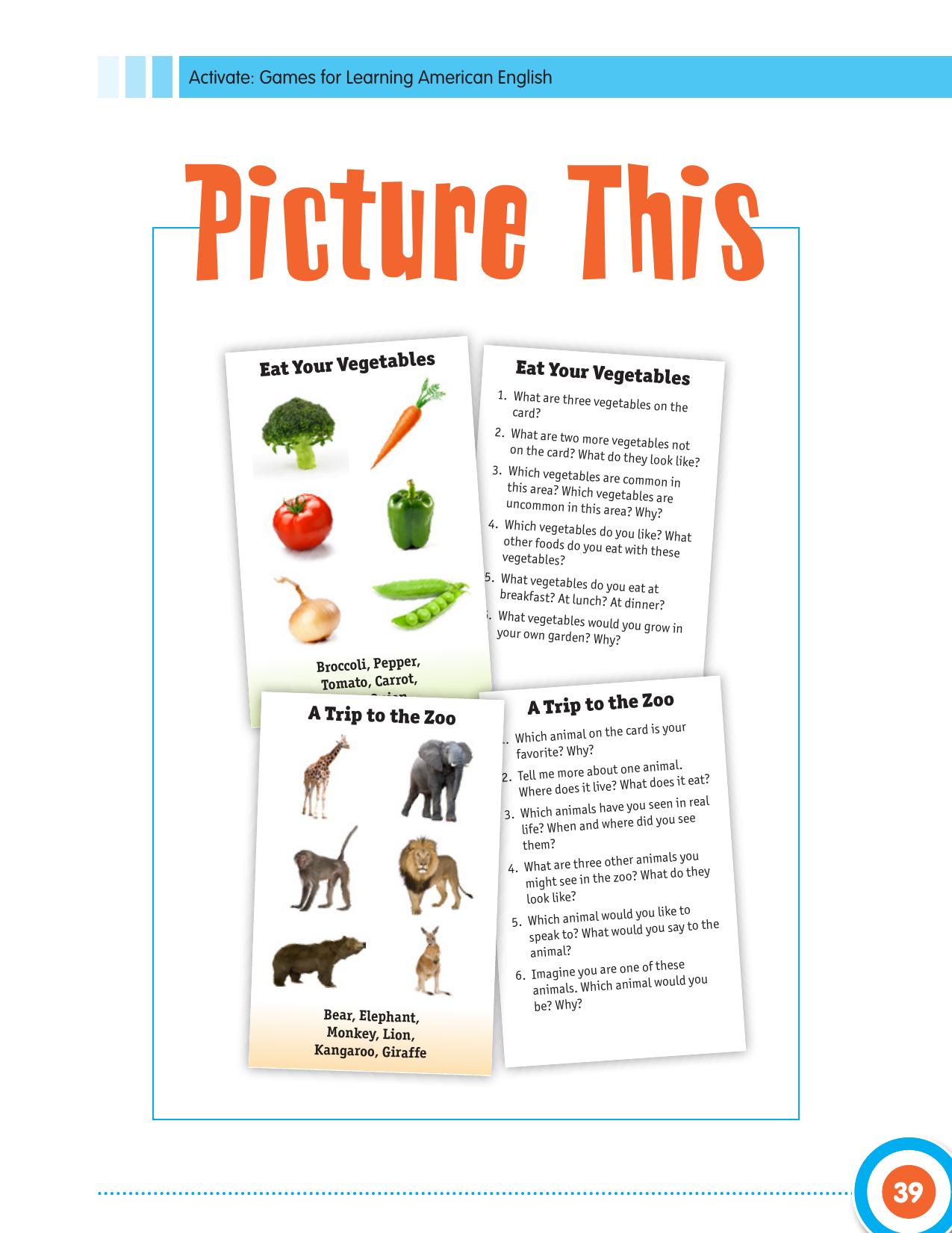 Picture This: Game for learning American English